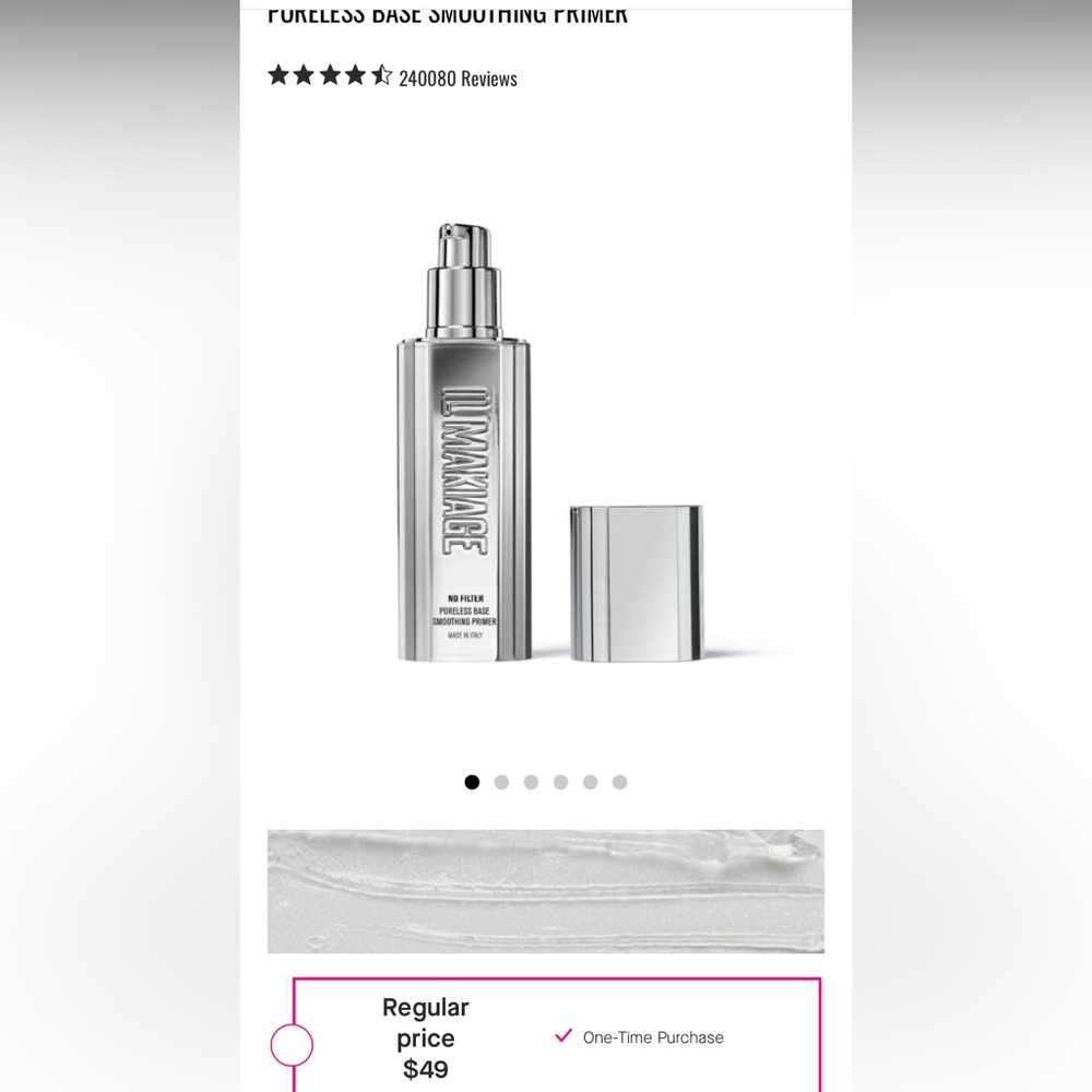 IL MAKIAGE Poreless Base Primer - Sleek Silver